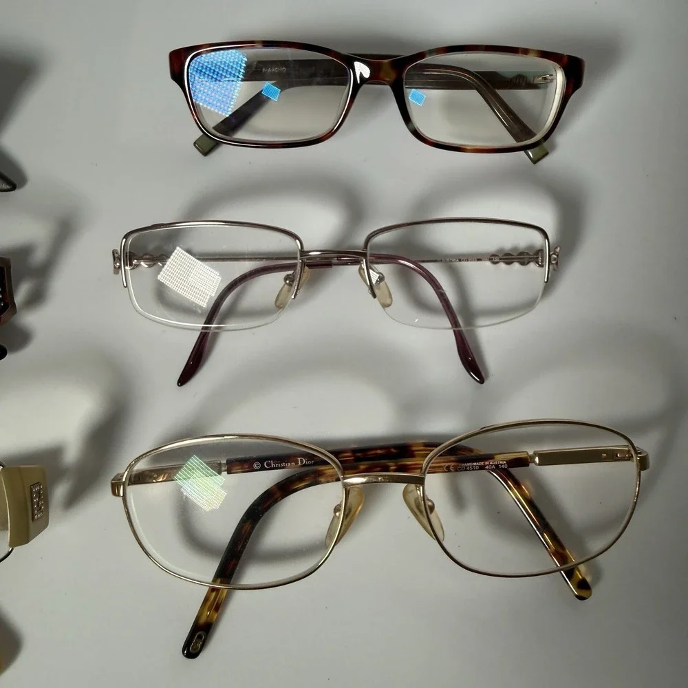Vintage Eyeglasses Frames Bundle Of 6 - Fendi, Christian Dior, More
